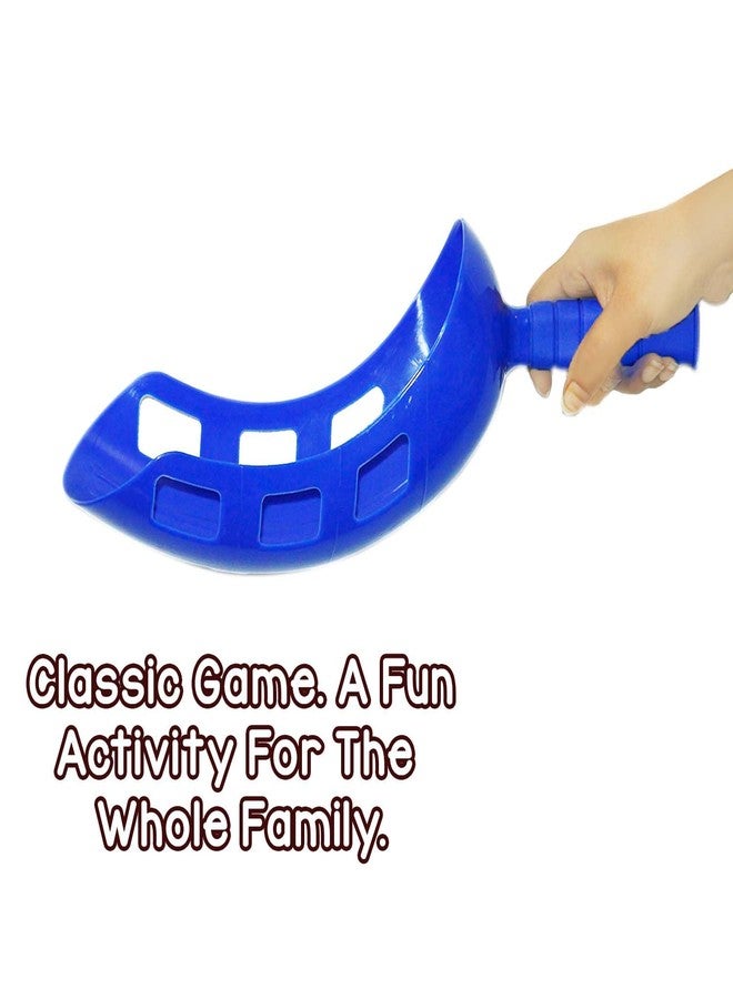 GISCO لعبة جيسكو لرمي الكرة والتقاطها للأطفال والكبار | مغرفتان وكرة واحدة | نشاط خارجي متين وممتع | ألوان حمراء متنوعة - Image 4